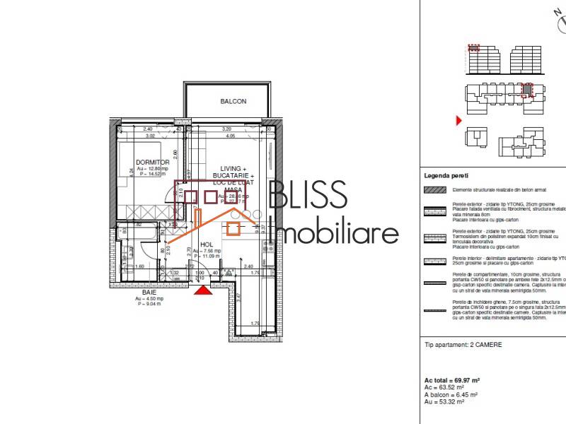 Apartament de Vanzare Domenii | 1 Mai | Grivitei - 2 Camere - ID:123127 | Bliss Imobiliare / Photo 6 - BLISS Imobiliare