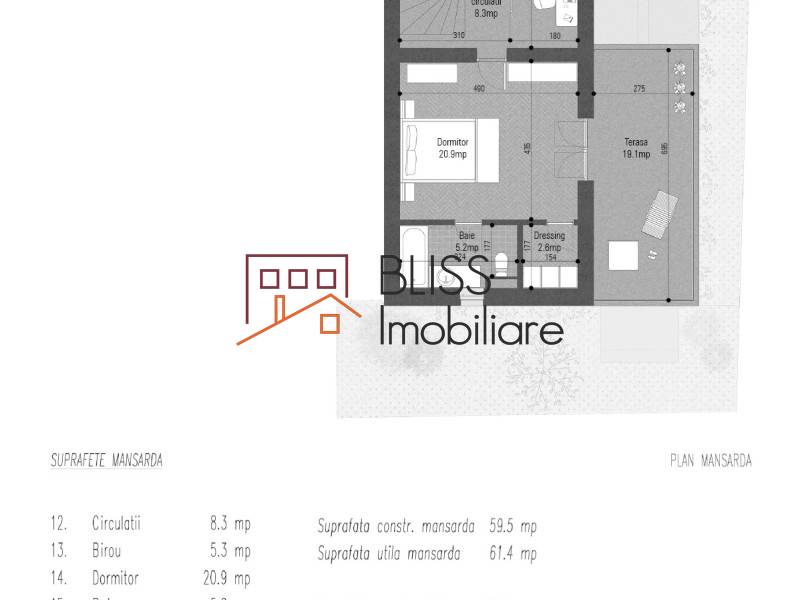 Villa for Sale Iancu Nicolae | Pipera, Bucharest / Ilfov - 3 Bedroom - ID:74356 | Bliss Imobiliare / Photo 6 - BLISS Imobiliare